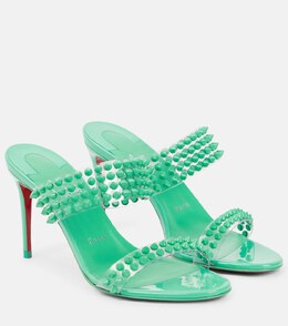 Christian Louboutin: Зелёные сандалии 