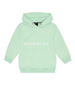 Givenchy Kids: Зелёная толстовка 