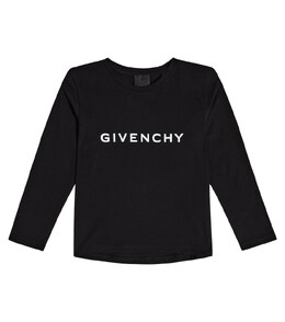 Givenchy Kids: Чёрная футболка