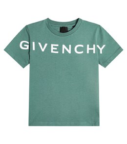 Givenchy Kids: Зелёная футболка