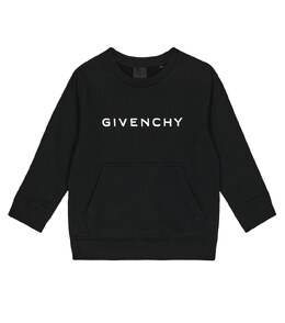 Givenchy Kids: Чёрная толстовка 