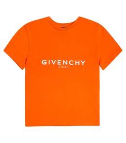 Givenchy Kids: Оранжевая футболка