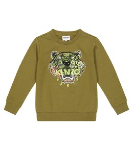 Kenzo: Хлопковая толстовка  Tiger