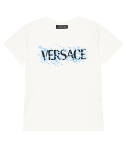 Versace: Белая футболка