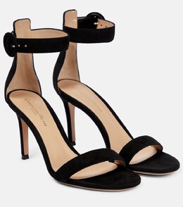 Gianvito Rossi: Чёрные сандалии  Portofino 85