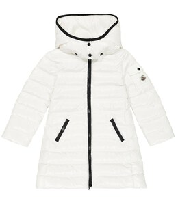 Moncler Enfant: Белое пальто