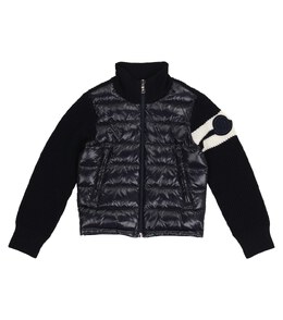 Moncler Enfant: Синий кардиган 