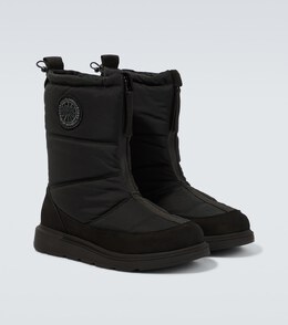 Canada Goose: Чёрный пуховик  Crofton