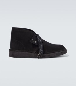 Clarks Originals: Чёрные ботинки 