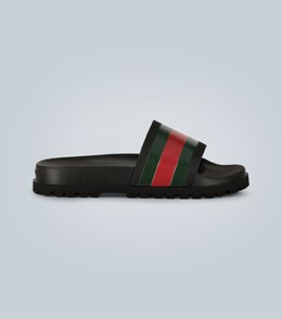 Gucci: Чёрные шлёпанцы  Web