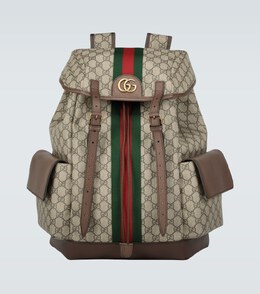 Gucci: Коричневый рюкзак  Ophidia GG