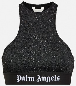 Palm Angels: Чёрный бюстгальтер 