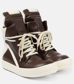 Rick Owens: Коричневые кеды Geobasket