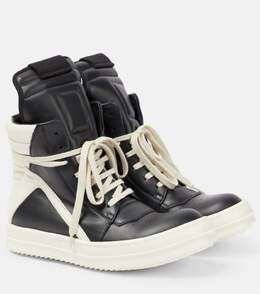 Rick Owens: Чёрные кроссовки  Geobasket