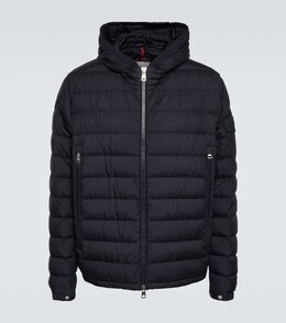 Moncler: Синий пуховик