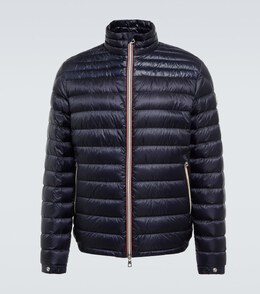 Moncler: Синий пуховик