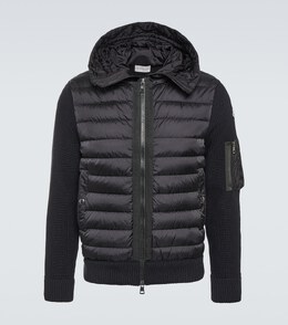 Moncler: Синий пуховик