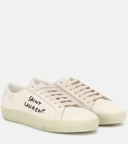 Saint Laurent: Белые кроссовки  Court Classic SL 06