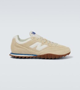 New Balance: Бежевые кроссовки 