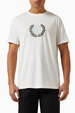 Fred Perry: Футболка с принтом