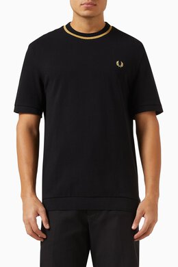 Fred Perry: Хлопковая футболка