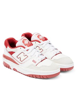 New Balance: Белые кроссовки  550