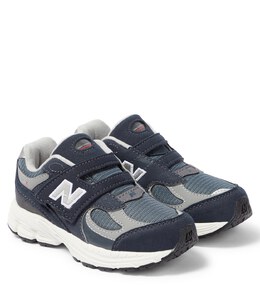 New Balance: Синие кроссовки 