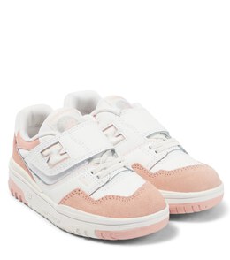 New Balance: Розовые кроссовки  550