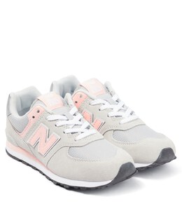 New Balance: Серые кроссовки  574