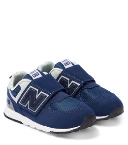 New Balance: Синие кроссовки  574