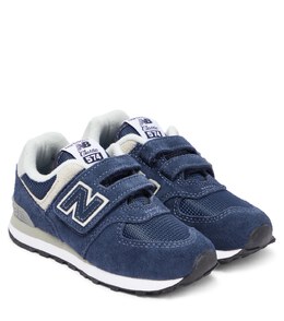 New Balance: Синие кроссовки  574