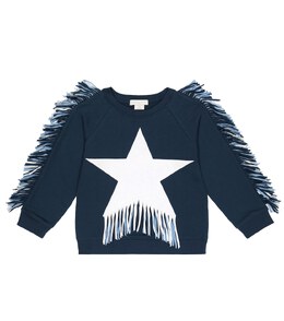 Stella Mccartney Kids: Толстовка бахромой