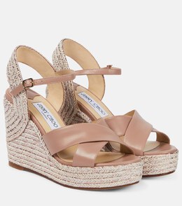 Jimmy Choo: Розовые босоножки  Dellena 100