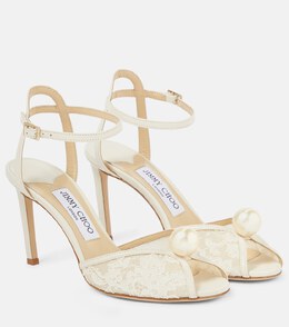 Jimmy Choo: Белые сандалии  Sacora 85