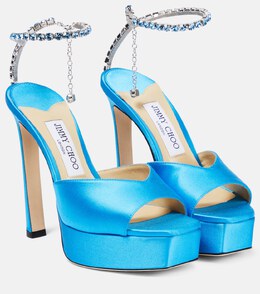 Jimmy Choo: Синие босоножки  Saeda