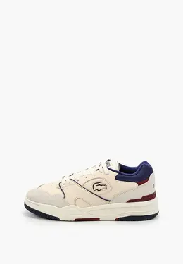 Lacoste: Бежевые кеды 