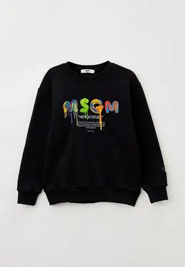 MSGM Kids: Чёрный свитшот