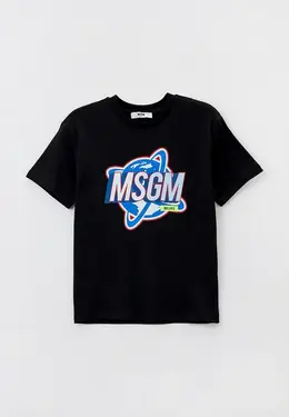 MSGM Kids: Чёрная футболка