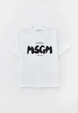 MSGM Kids: Белая футболка