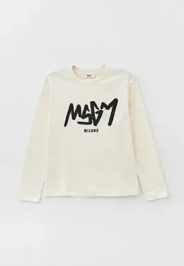 MSGM Kids: Белый свитшот