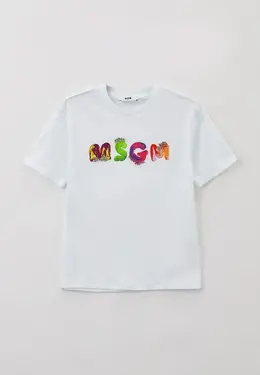 MSGM Kids: Белая футболка