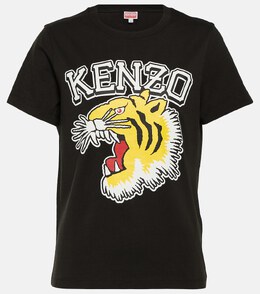 Kenzo: Хлопковая футболка Jungle