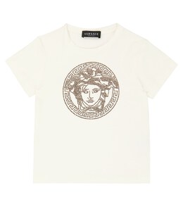 Versace: Хлопковая футболка Medusa