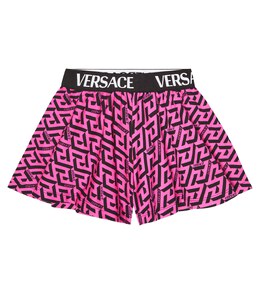 Versace: Хлопковые шорты  La Greca Signature