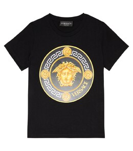 Versace: Хлопковая футболка Medusa