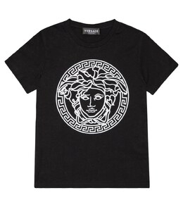 Versace: Чёрная футболка  Medusa