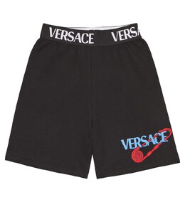 Versace: Чёрные шорты 