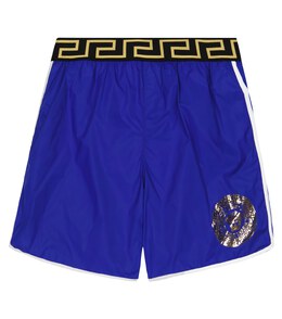 Versace: Синие плавки  Medusa