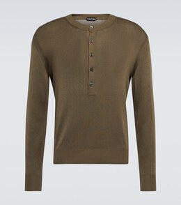 Tom Ford: Шёлковая рубашка Henley