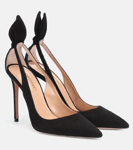 Aquazzura: Чёрные туфли Bow Tie 105